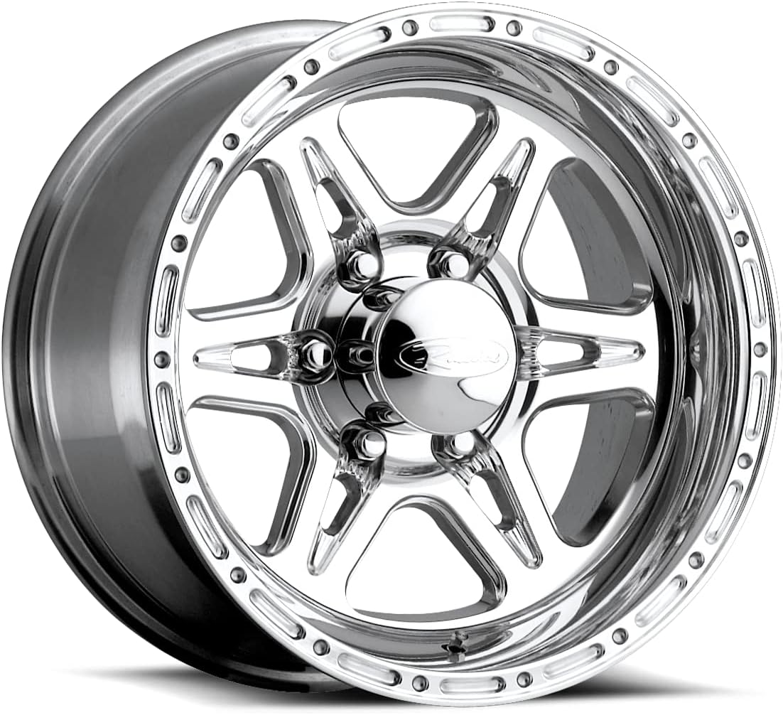 Raceline Wheels 891 RENEGADE Wheel Black 17X9"6X5.5 Bolt Pattern 0mm Offset/(5"B/S) 8 Spoke Aluminum Passenger Car Wheels, Full Size Replacement Black Car Rims