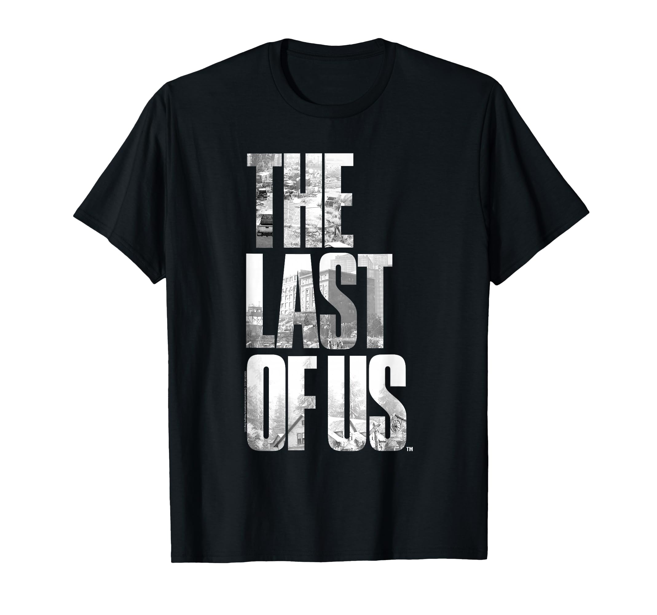 The Last of Us City View Logo Lettering Video Game T-Shirt