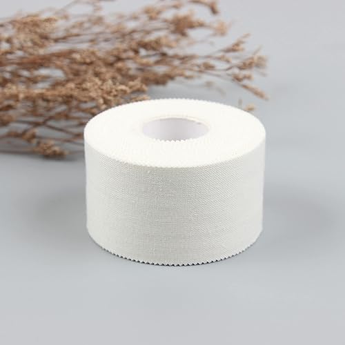 Miniatura 6 de LiangMai 4 rollos de cinta atlética blanca  Cinta deportiva fuerte adhesiva, sin residuos de cosquillas, cinta atlética fácil de rasgar para