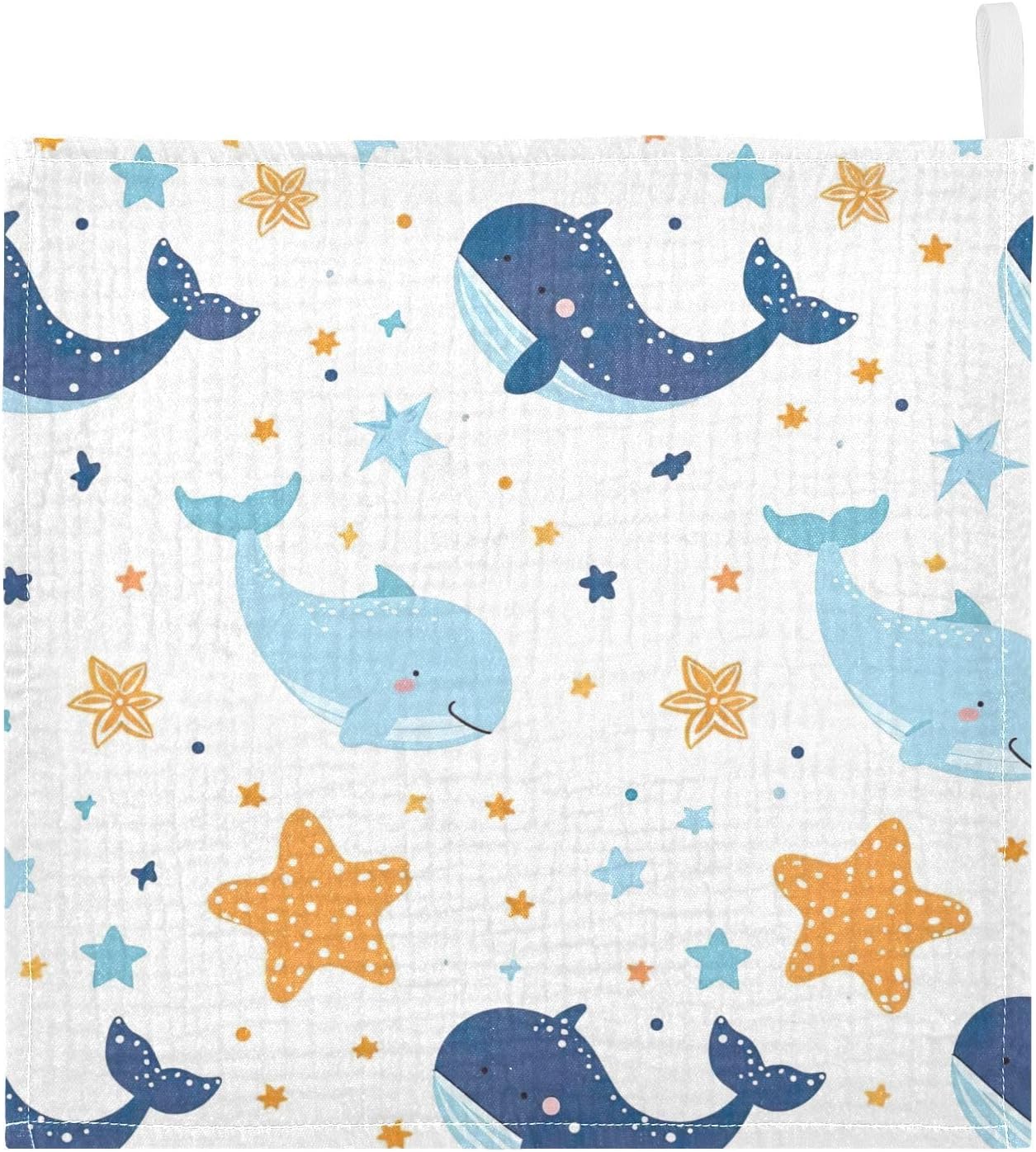 Baby Muslin Washcloths, 4-Layer Cotton Wash Cloths, 3 Pack