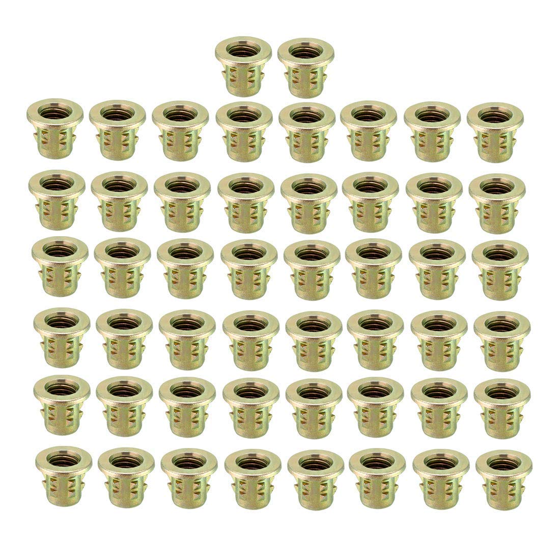36 écrous Filetés En Alliage De Zinc M8 X 13 Mm – Pour Meubles Et Assemblages Bois