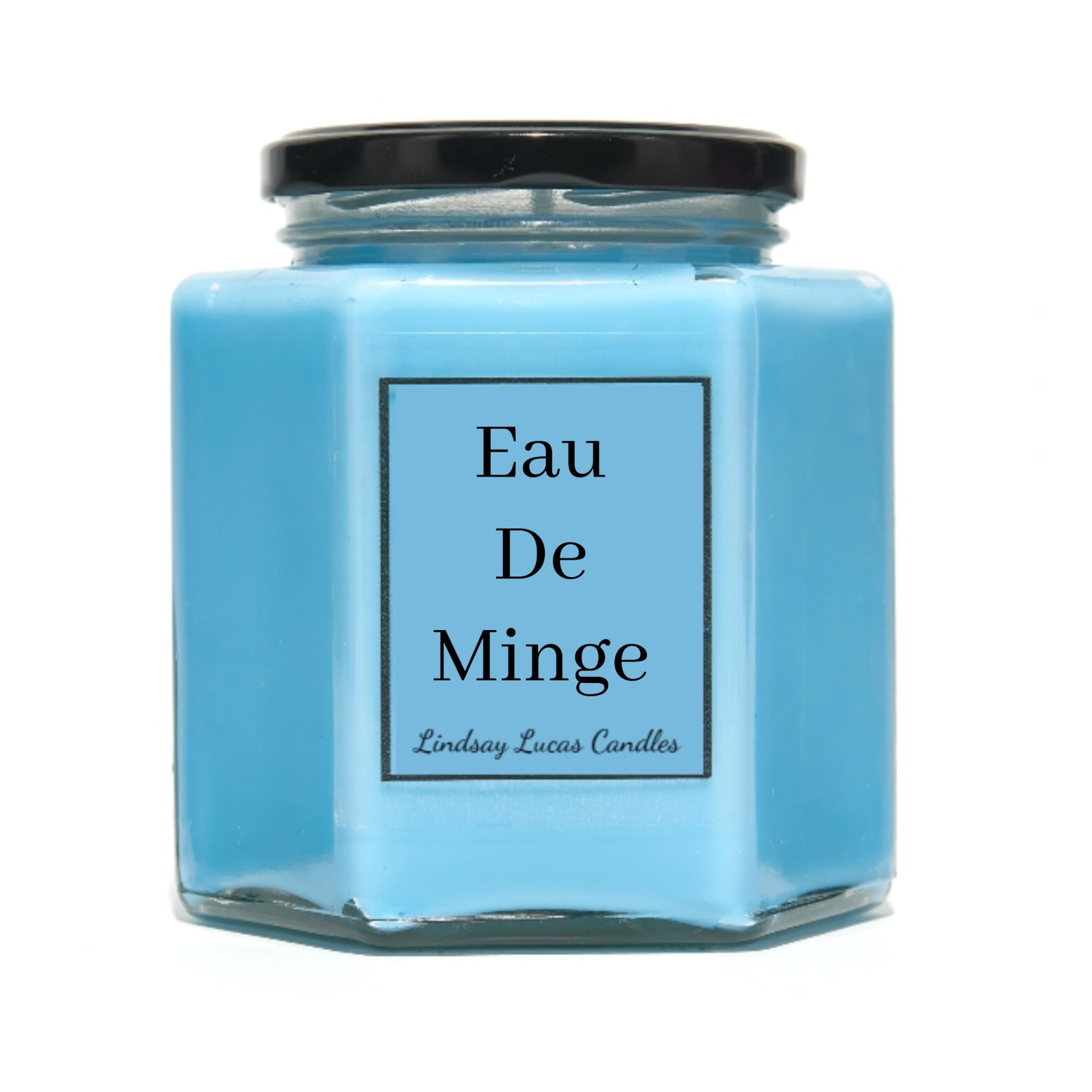 Funny Scented Candle Gift - Eau De Minge - Strong Scented and Made With Soy Wax (Blueberry Muffin, Medium)