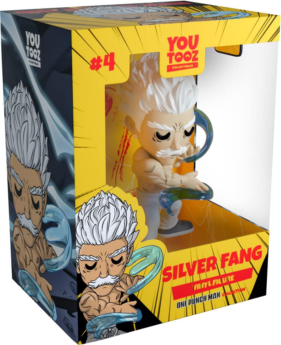 Youtooz One Punch Man Silver Fang 4.9" Inch Vinyl Figure, Collectible One Punch Man Silver Fang Anime Figurine by Youtooz
