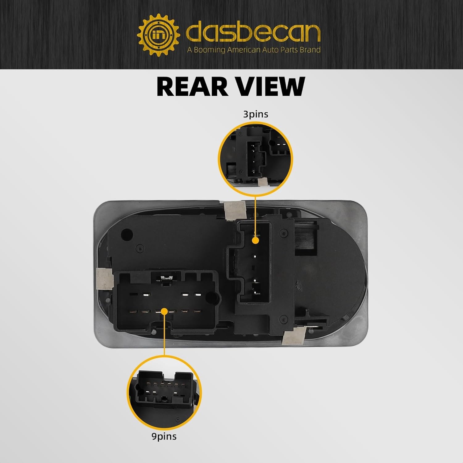 Dasbecan Headlight Switch 2C3Z11654DAB Compatible with Ford F-250 F-350 F-450 F-550 Super Duty 2002 2003 2004 Headlamp Truck W/Auto Headlights & Fog Lights Replaces# 1S6162 2C3Z11654DAA