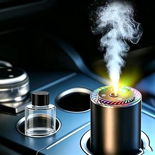 معطر جو ذكي للسيارة مع ضوء نجوم وعبوات توزيع الزيوت سعة 100