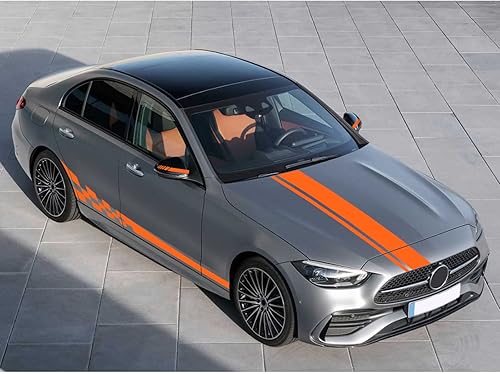 Miniatura 3 de QianBao 5 piezas de calcomanías para espejo retrovisor del coche, calcomanías para capó del auto, calcomanías deportivas para la carrocería,