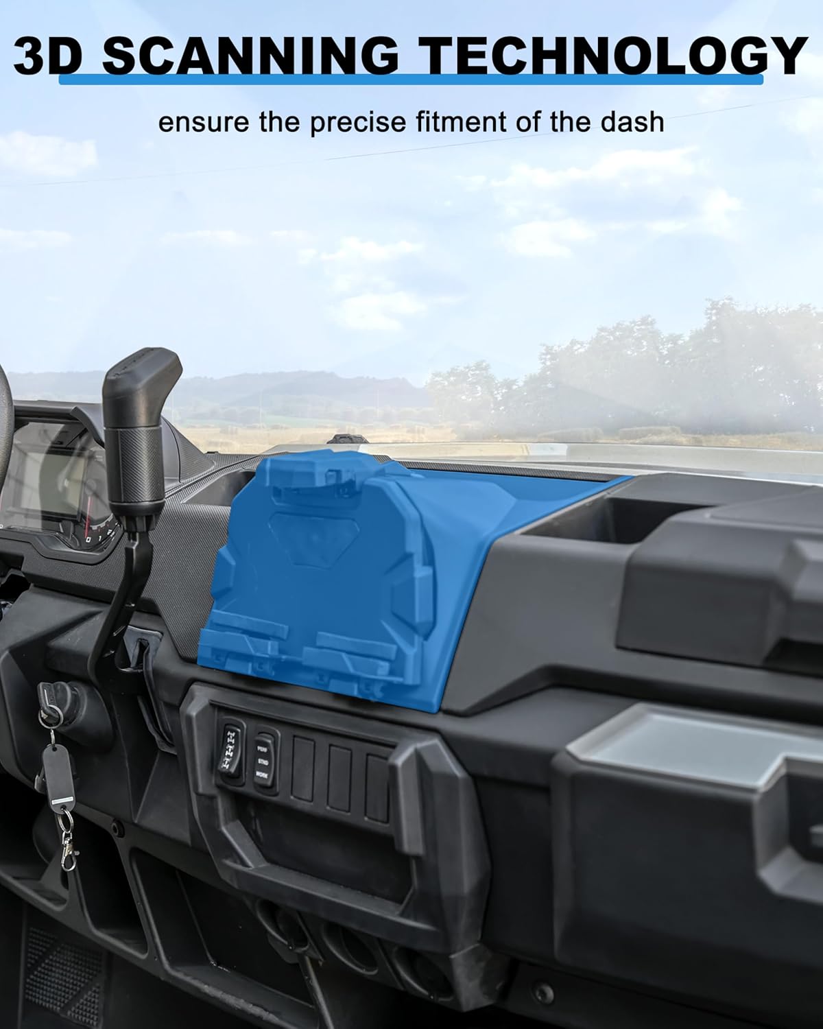 Tablet Mount for Ranger XP 1000 18-24, Electronic Device Holder Ipad Tablet Mounts GPS Holder with Storage Box Organizer Tray for Polaris Ranger XP 1000 Crew Diesel 2018-2024 Accessories