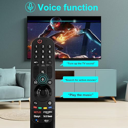 Miniatura 2 de Control remoto de voz de repuesto para LG Smart TV OLED QNED NANOCell UHD Series 2022-2019, control remoto mágico AN-MR22GA con función de puntero