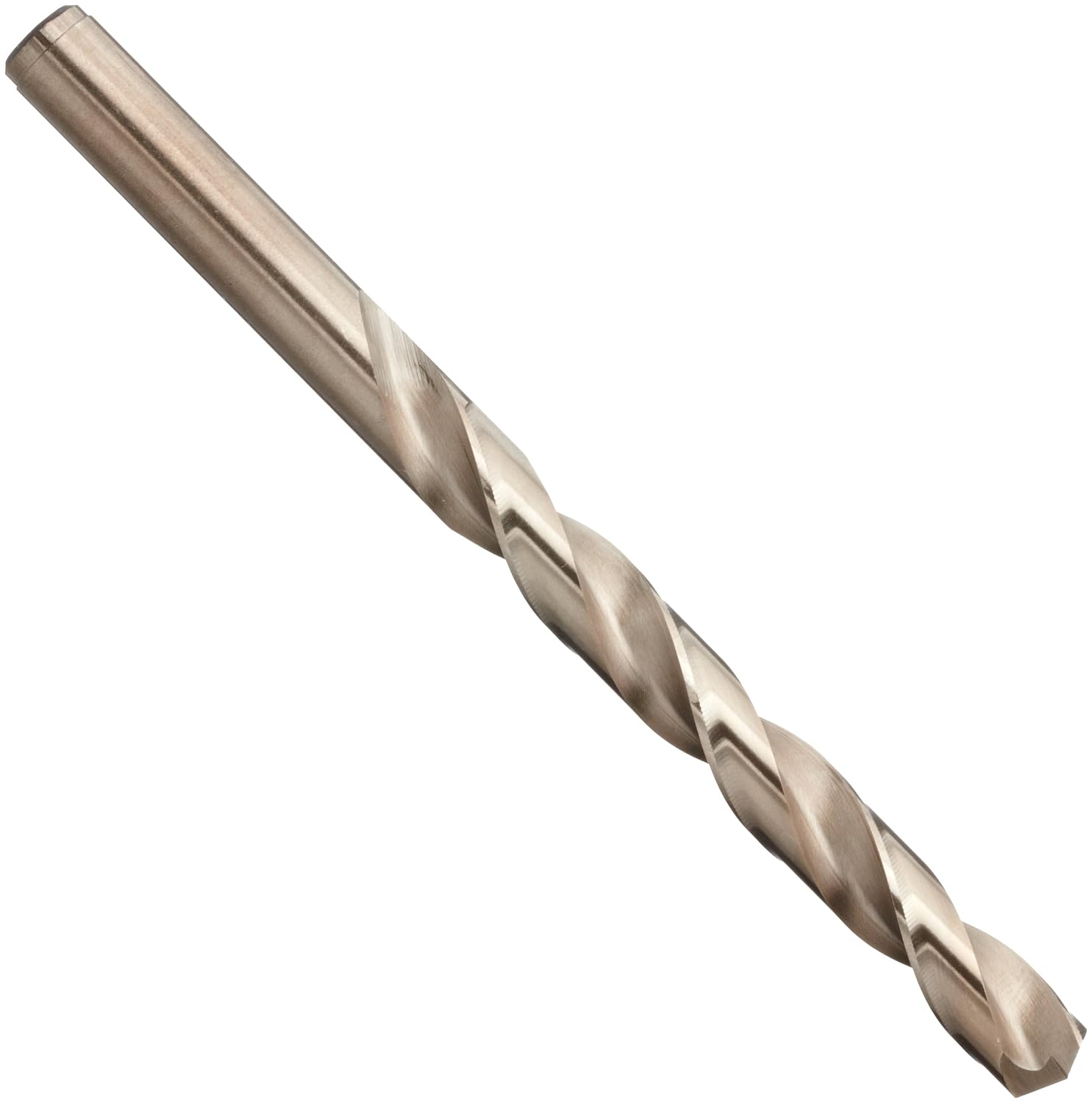 Precision Twist R10CO Cobalt Steel Jobber Drill Bit, Bronze Oxide Finish, Round Shank, Spiral Flute, 135 Degree Point Angle, 5/16" (Pack of 6)