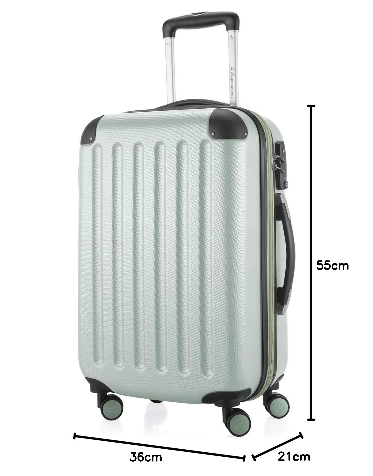 HAUPTSTADTKOFFER - Spree - Maleta rígida, Trolley expandible, Equipaje de Viaje, 4 Ruedas Dobles, TSA, 65 cm, 74 litros, Champán — view 211