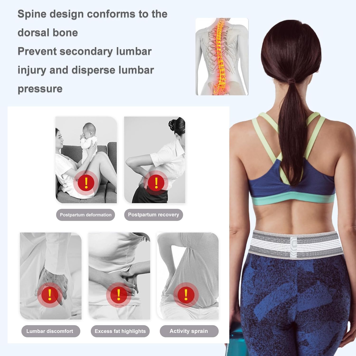 SI Joint Hip Belt Sacroiliac Belt Pelvic Support Belt Improve Posture Lower Back Support Brace for Women Men