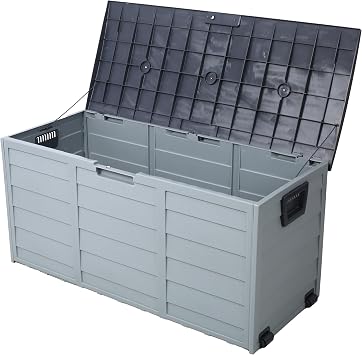 Outdoor Storage Box Durable & Weather-Resistant, Versatile for Patio & Garden; Spacious Design for Tools & Outdoor Gear; Convenient Side Handles for Easy Mobility