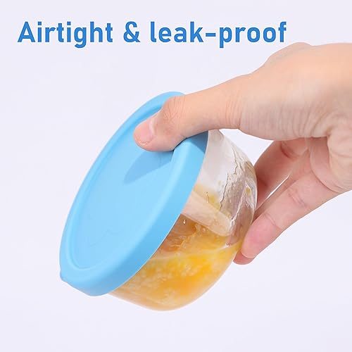 Miniatura 4 de Tapas de repuesto de silicona para 1 taza, tapa de almacenamiento para cuencos de vidrio Pyrex 7202-PC (recipiente no incluido), paquete de 4