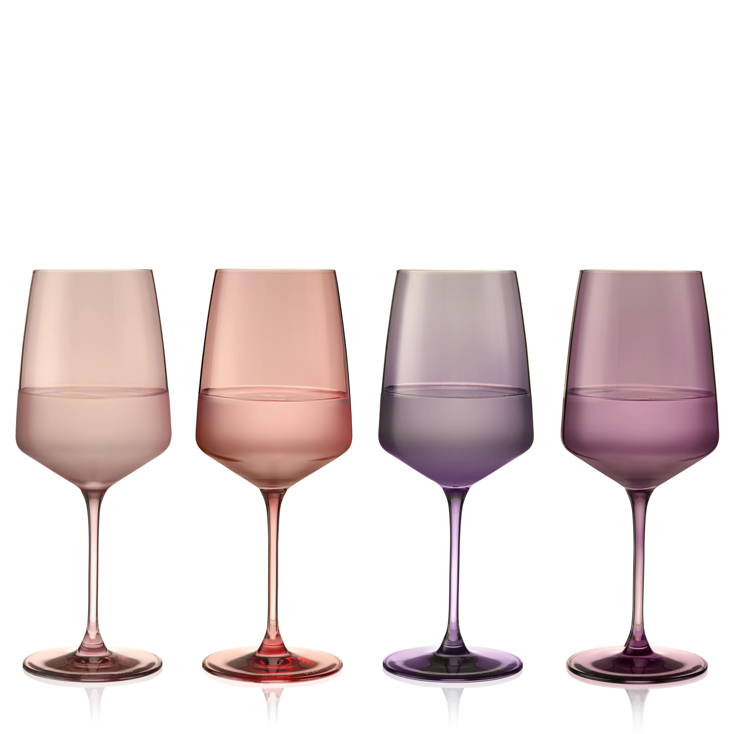 Verres à vin en cristal coloré de 650 ml le cadeau de pendaison de crémaillère et de mariage