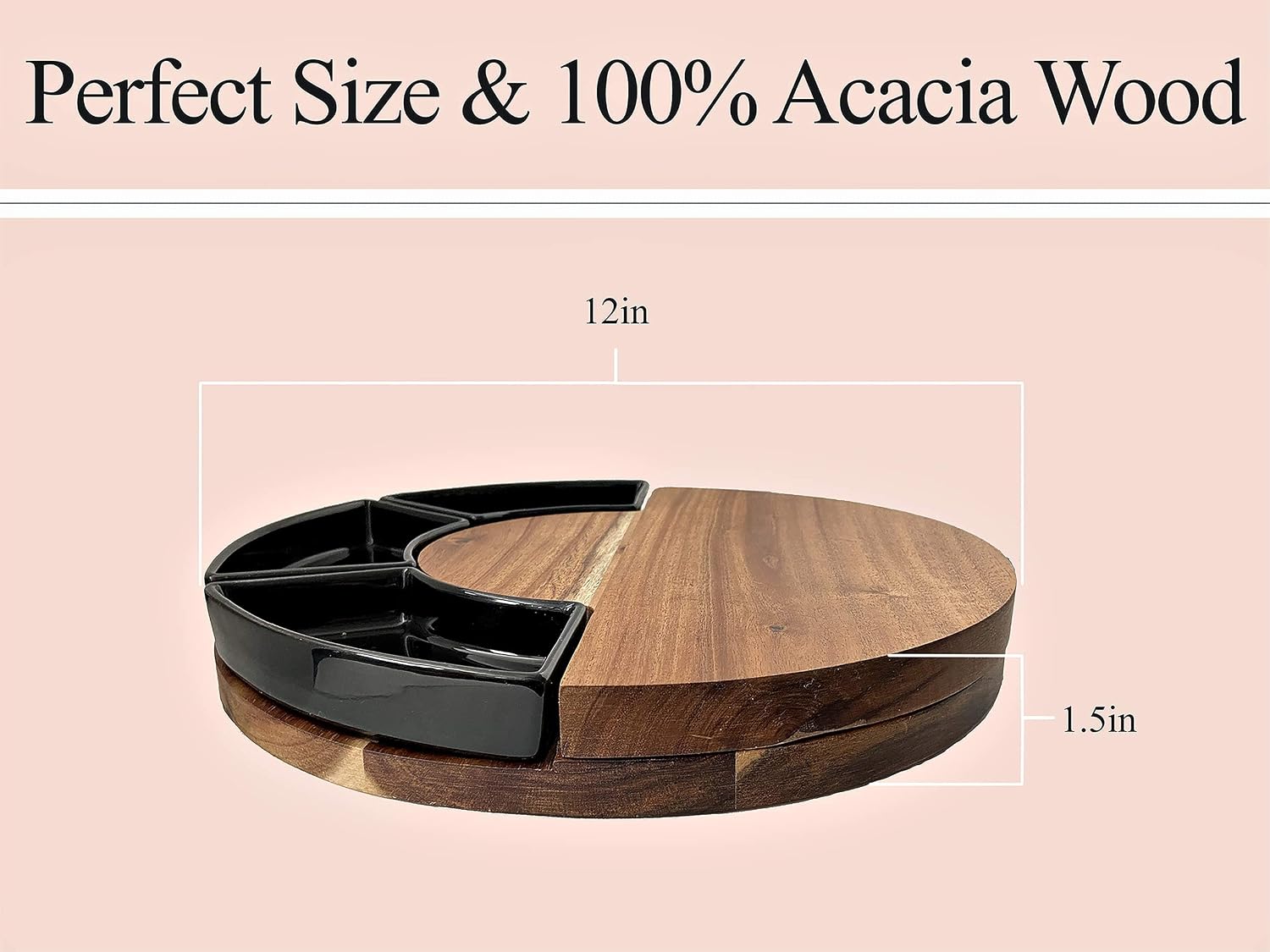 KADE Charcuterie Boards - Cheese Board and Knife Set. A Serving Platter For a Fancy Wine/Cheese Party! Ideal Gift for Father's or Mother's Day, Wife, Christmas Present or any Occasion.
