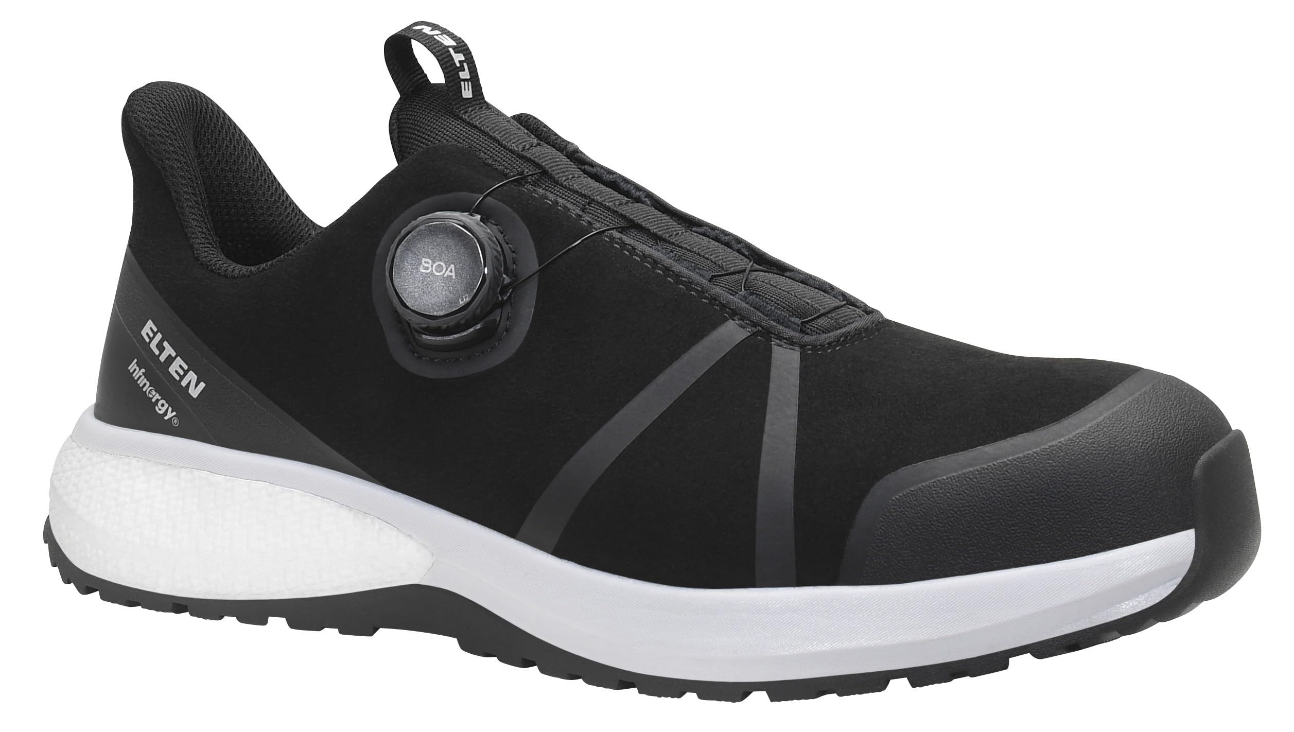 ELTEN Sicherheitsschuhe Taifun XXSW BOA Black Low ESD S3S für Damen & Herren, Carbonkappe, leicht, atmungsaktiv