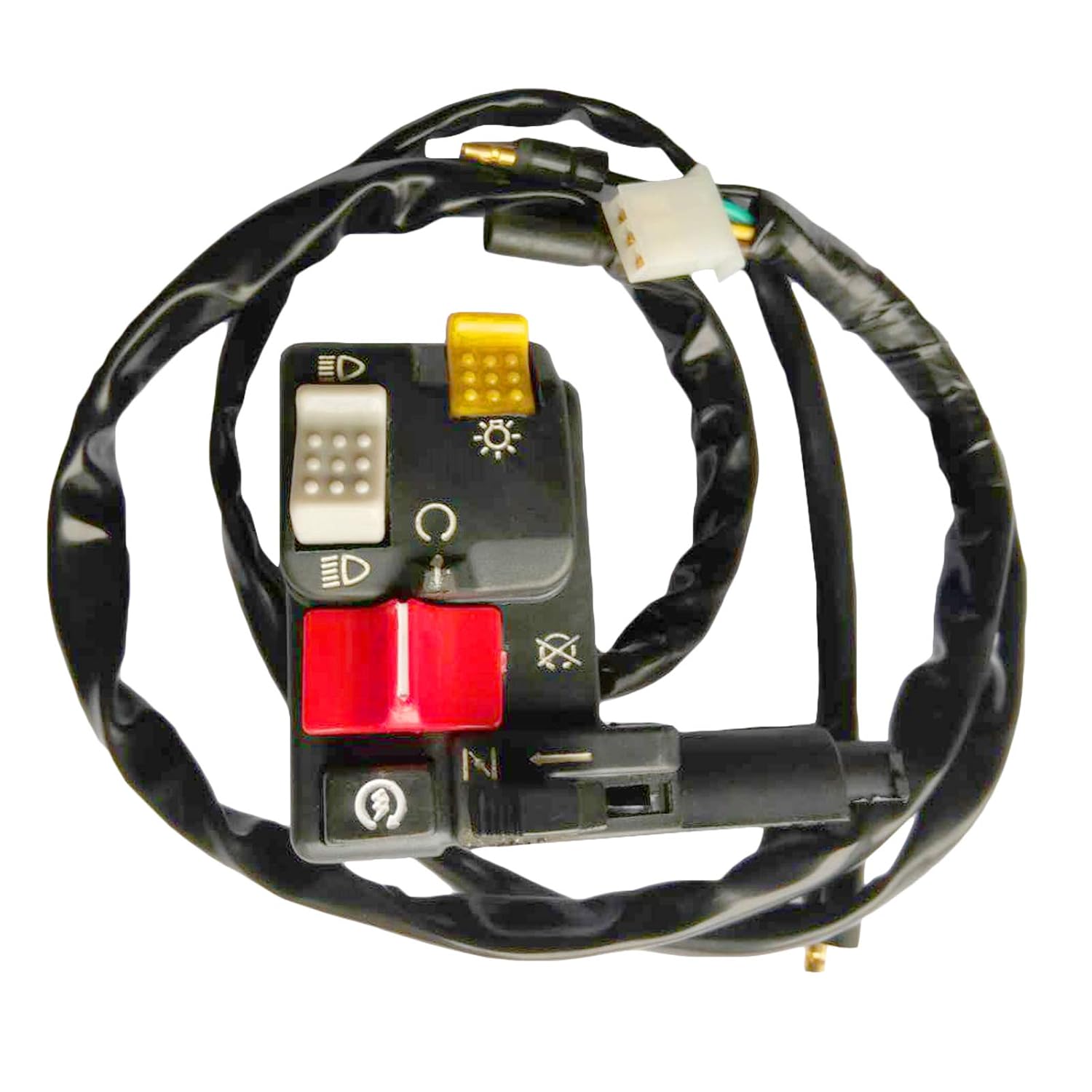 TRX300FW Start Stop Switch Button Left Handlebar Headlight Light Kill Control Switch, Compatible with Honda TRX300 TRX300FW 1998 1999 2000