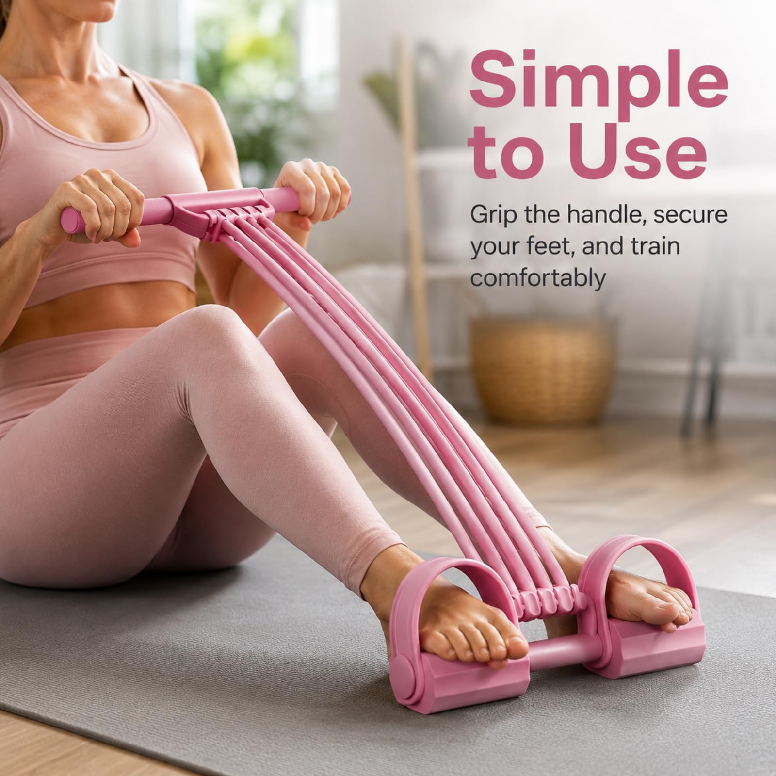 WiderstandsbäNder 3-In-1 8-RöHrenwiderstandsband Mit Griffen Expander Pedal Widerstandsband Gymnastikband FitnessbäNder FüR Yoga Fitness Training