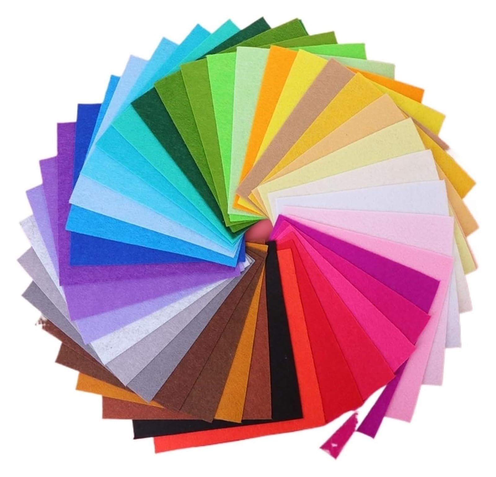 ENmrfvkz Felt Fabric Sheet, Felt Fabric Sheets 40pcs 30x20cm Multicolor for DIY Crafts