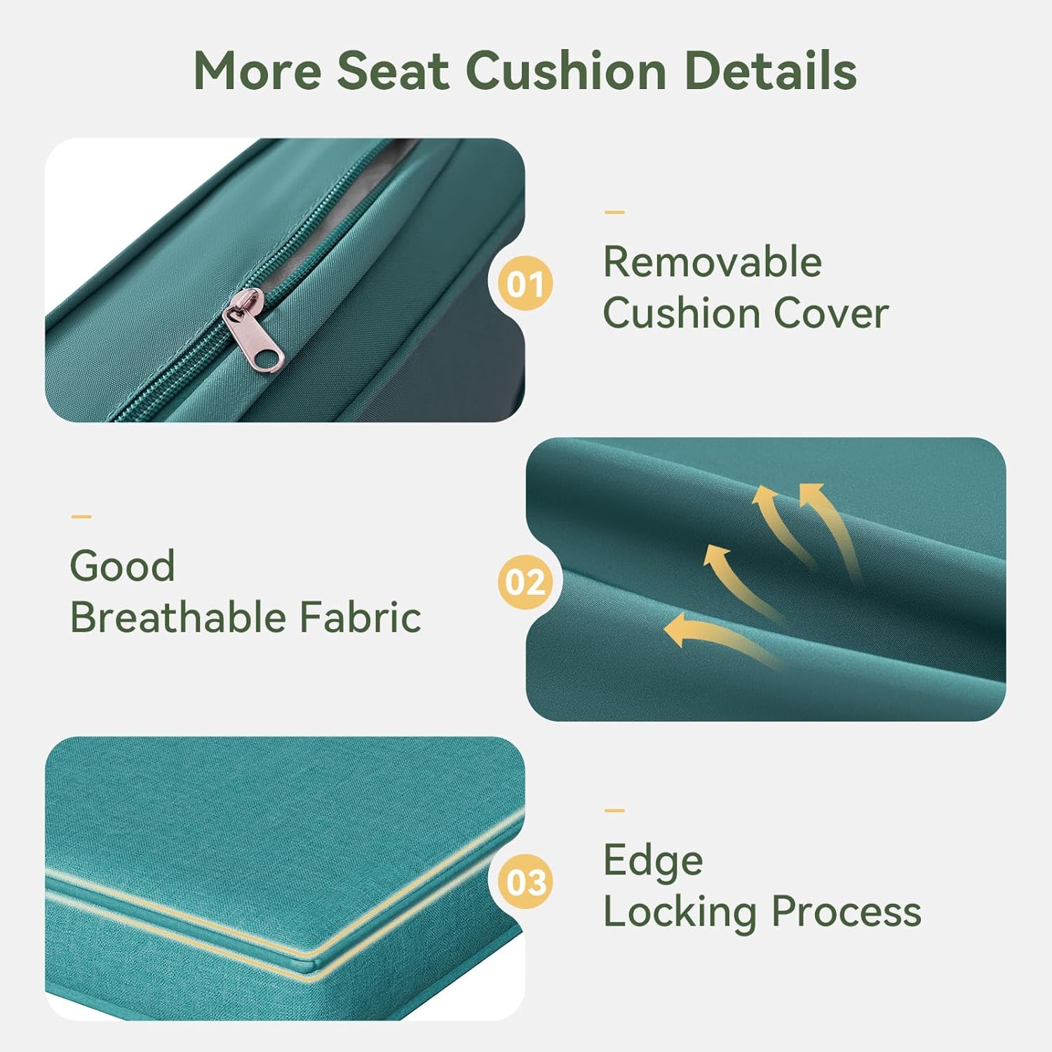 Replacement Cushions for Outdoor Furniture, 7-Piece Outdoor Cushions for Patio Furniture, Deep Seat, Waterproof & Fade Resistant Couch Cushion for 4-Seat Patio Conversation Sets, Sky Blue