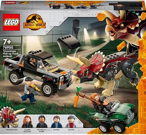 Miniatura 2 de LEGO Jurassic World 76950 Triceratops Truck Attack