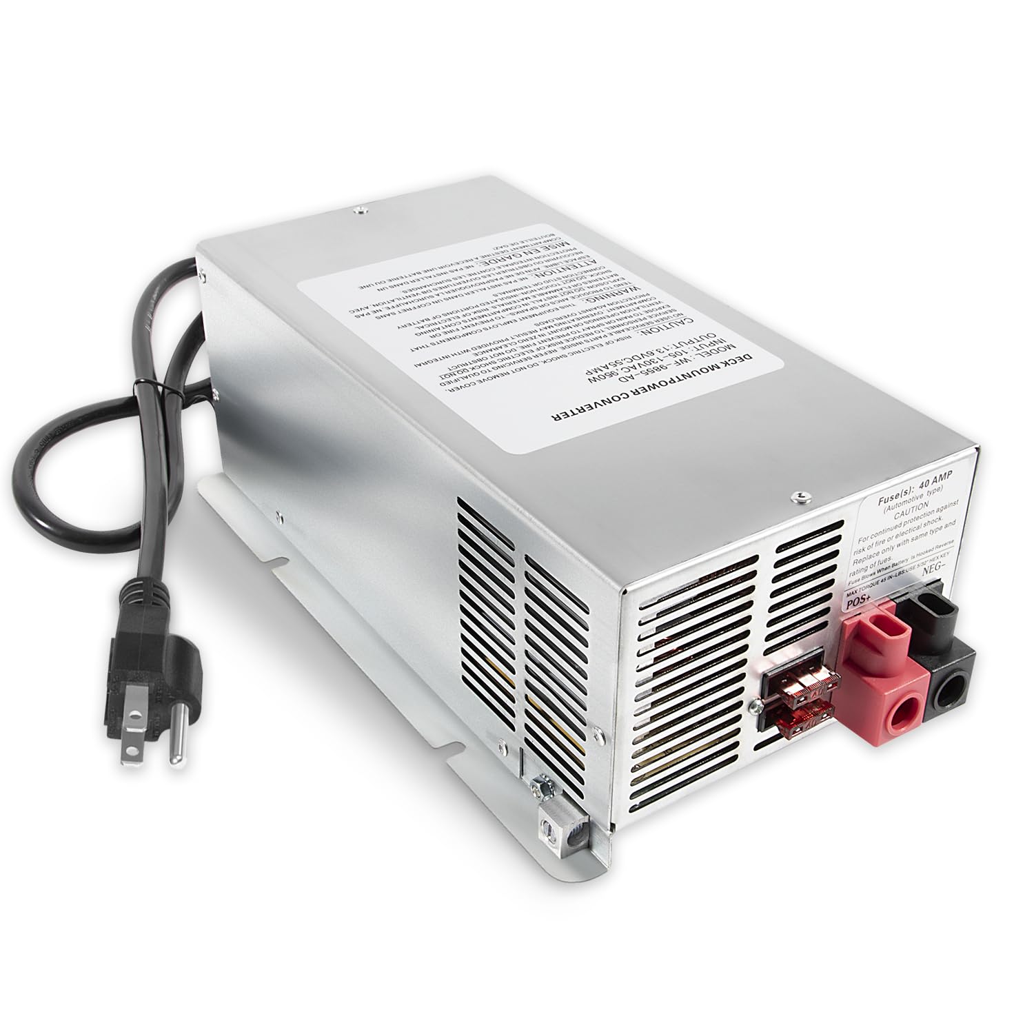 WF-9855 55 Amp Deck Mount Charger/Converter with Lithium-Ion Switch Replacement for RV Trailer Camper 9800 Series