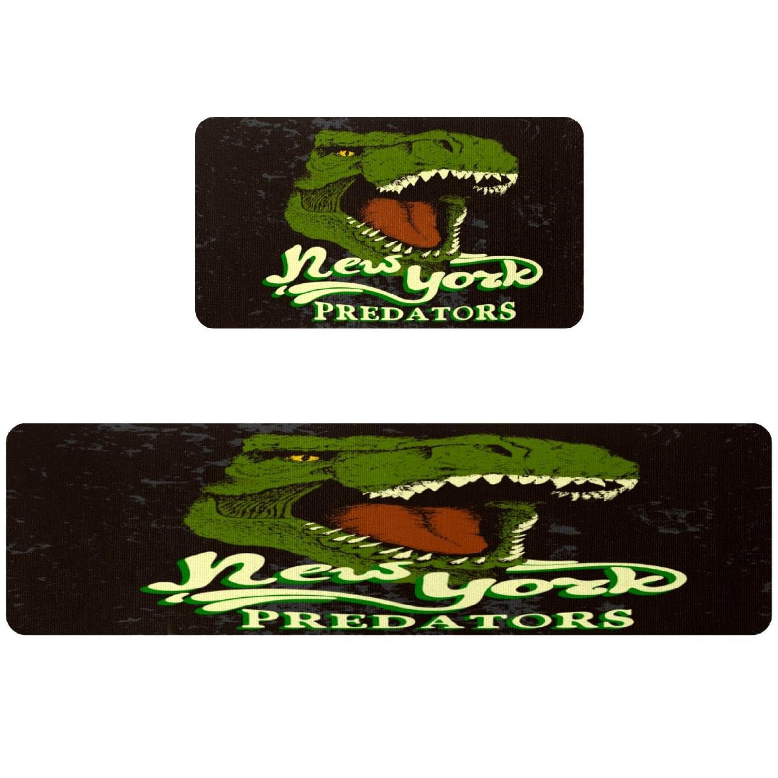 Alfombra de cocina antideslizante para evitar resbalones tapete lavable Angey Danger Dinosaur