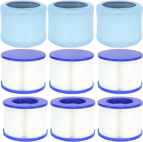 Miniatura 7 de Filtro 60% Más Denso, Filtros de Bañera de Hidromasaje de Alta Eficiencia con Enroscamiento Compatible con Todas las Relxtime, Aleko, Wejoy, Aquaspa