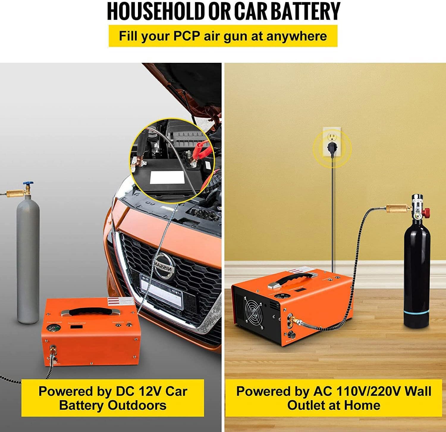 PCP エアコンプレッサー ポータブル高圧エアポンプ エアコンプレッサー