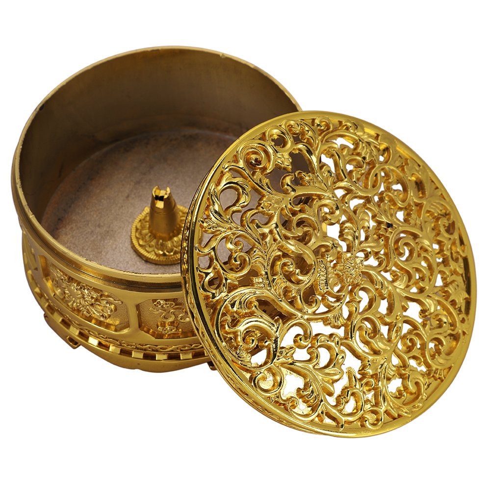 Brûleur D'encens, Brûleur De Cône D'encens En Alliage Métallique, Porte-encens En Forme De Fleur De Lotus, Porte-encens à L'envers Pour La Décoration Intérieure, La Méditation, Le Yoga