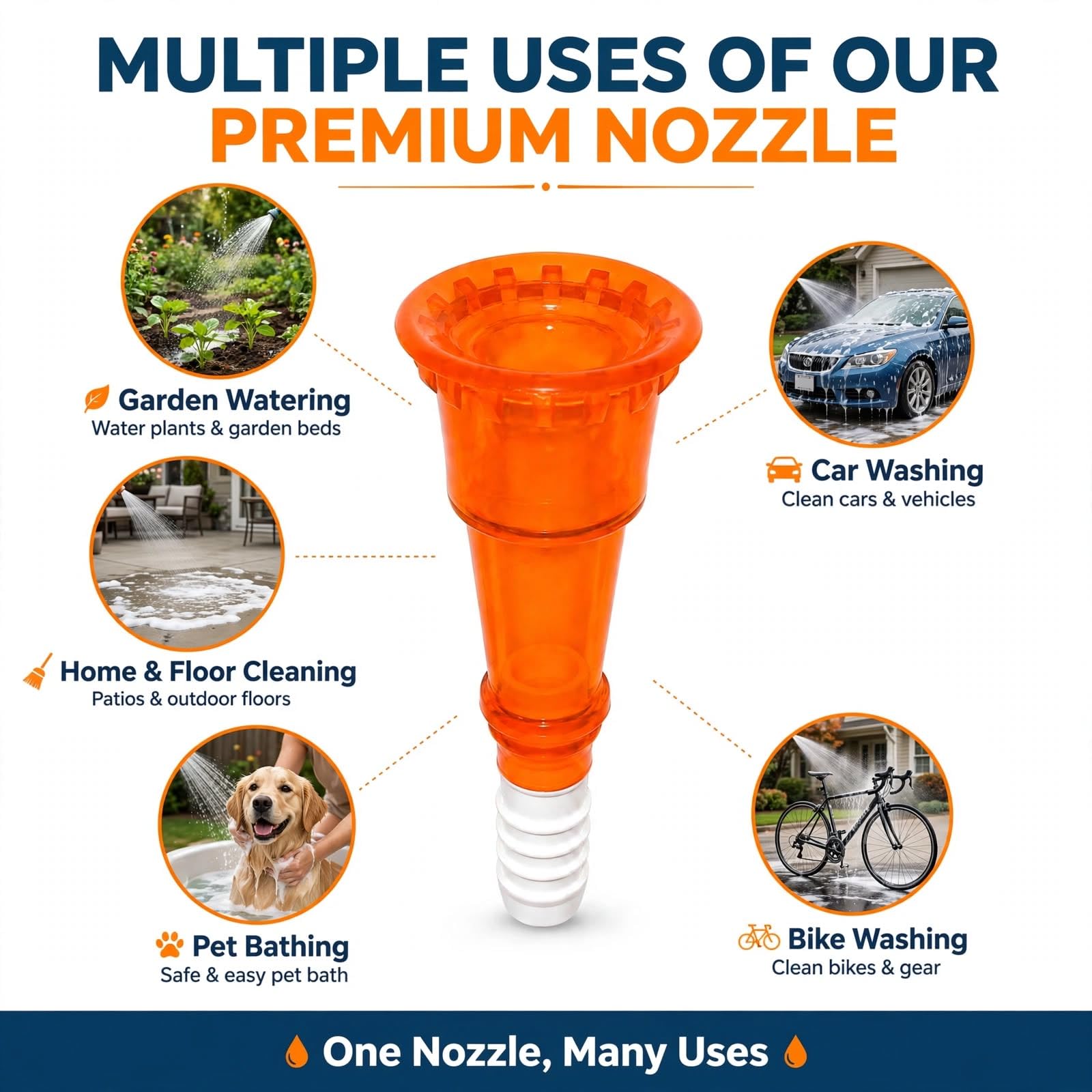 Multipurpose Water Tap Nozzle - 4 Pack -3 Multipurpose Water Tap Nozzle - 4 Pack -3
