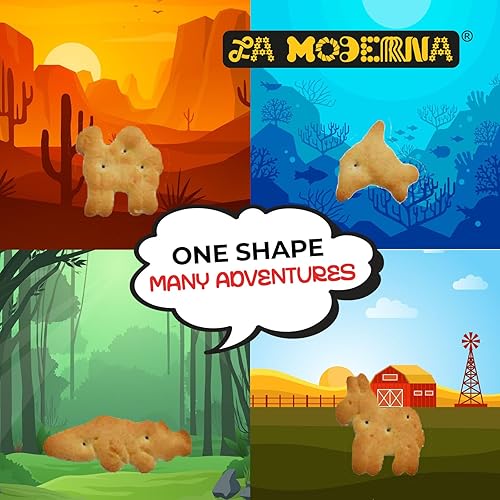 Miniatura 6 de La Moderna Galletas de animales, aperitivos divertidos para niños, 14 onzas, paquete de 20