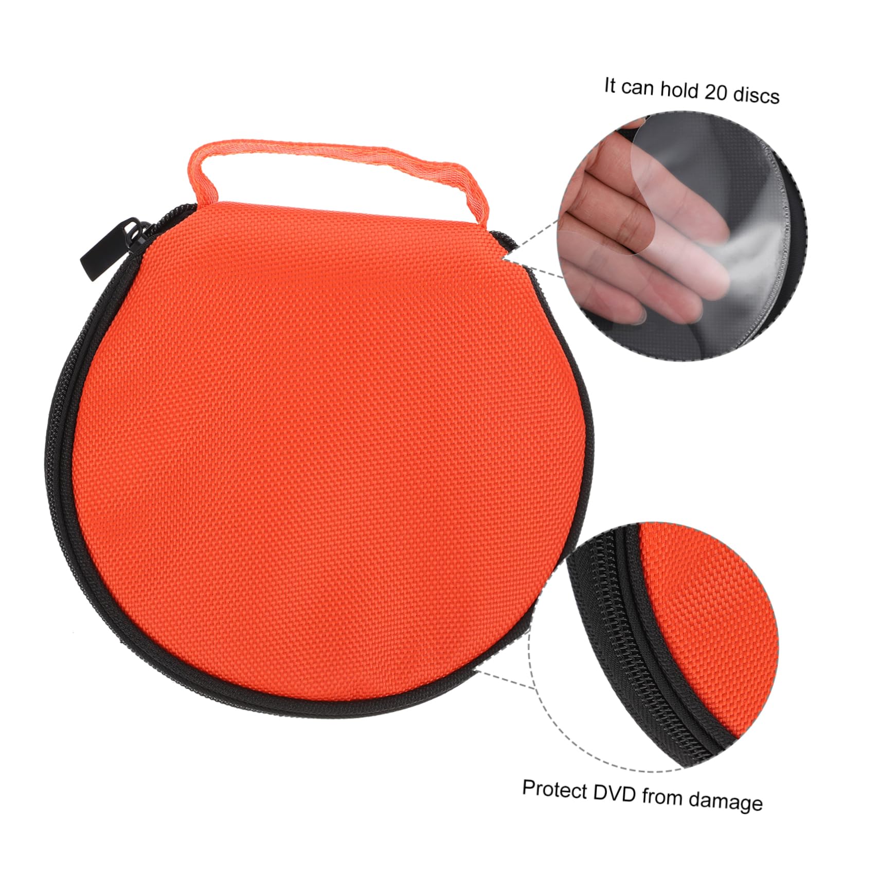 Ciieeo Cd Organizer Da Slot Oxford Per Auto Custodia Dvd e Cd Portatile Resistente e Leggera Per Viaggi e Uso Domestico Elegante e Compatta