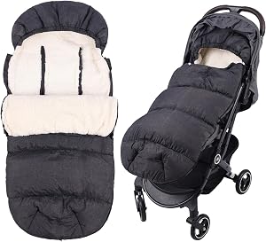 Waterproof &Thicken Universal Stroller Cover Winter,Stroller Footmuff Bunting Bag for Warm Strollers Muff,Stroller Accessories for Baby Sleeping Bag Winter Stroller Blanket