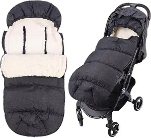 Waterproof & Thicken Universal Stroller Cover Winter Footmuff for Baby