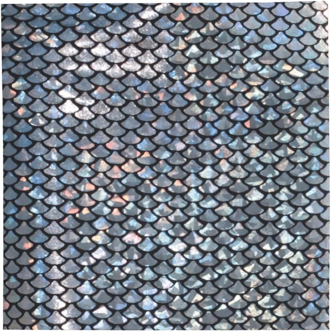 Silver Fish Scale Print For Women And Men Head Scarves Hair Bandanas Square Scarf Fashion Accessories Lightweight image 2