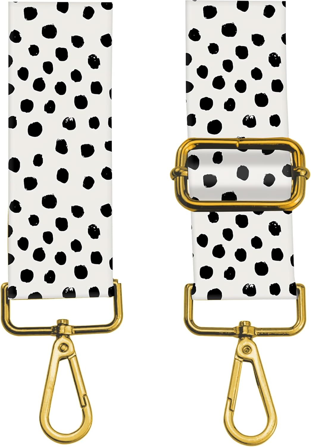 Purse Straps Replacement Crossbody, 2" Wide Shoulder Strap Adjustable, Gold Buckle Canvas Bag Handbag Belts - Image 2