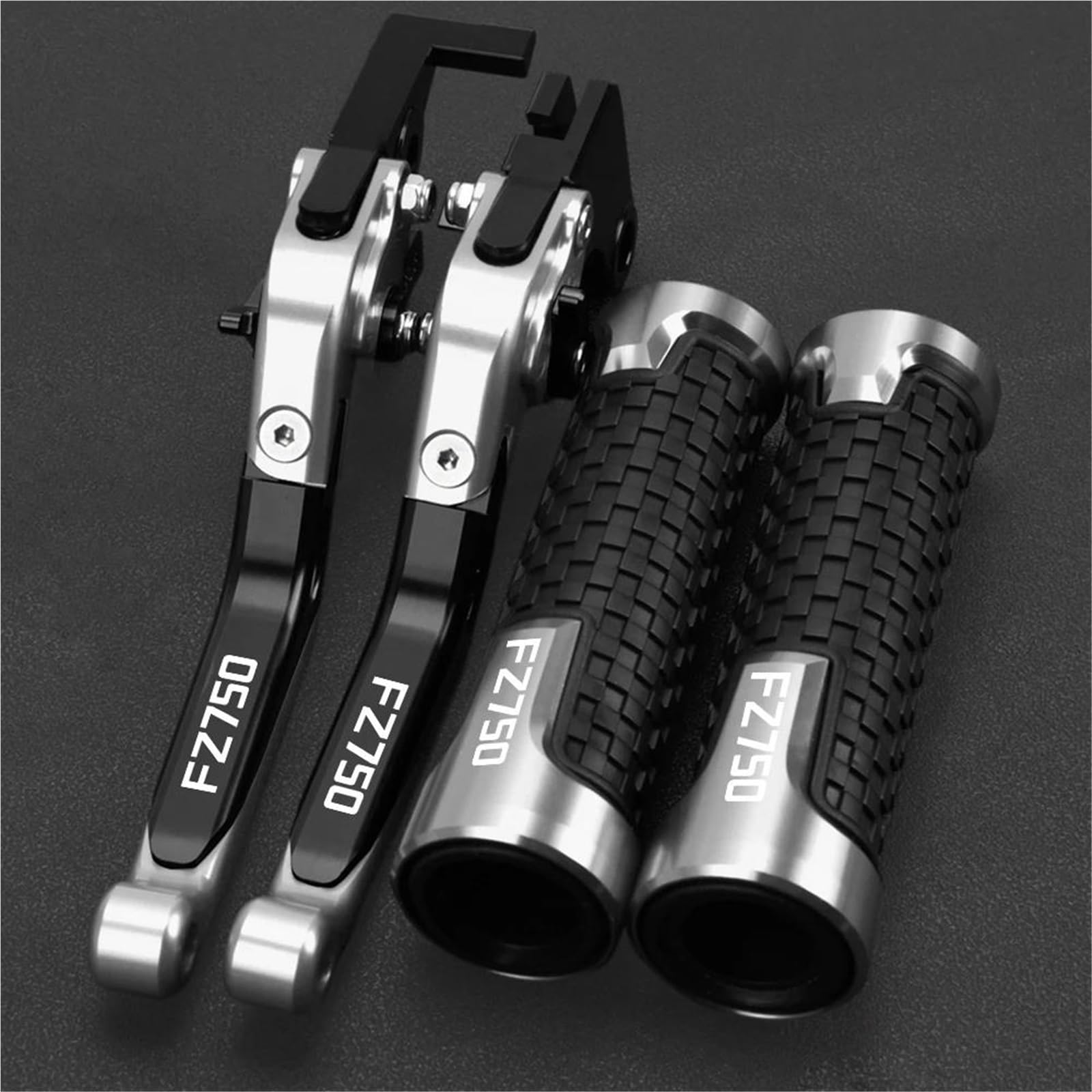 Tgvselpj Black1 Motorcycle Part Motorcycle Extendable Adjustable Clutch Brake Levers Controller Lever Handle For Y-Amaha Fz750 1985-1988(Black1)