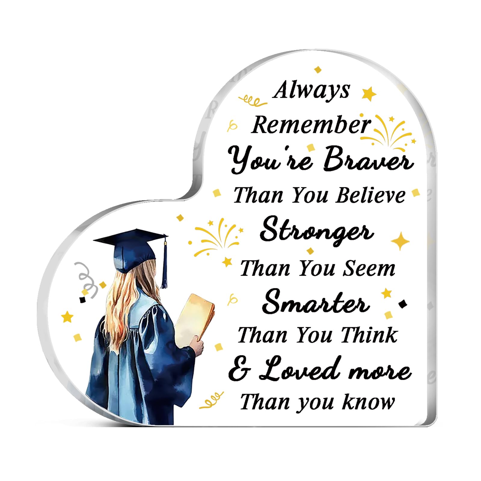 Photo 1 of 2026 Graduation Gifts Acrylic Plaque For Graduations Graduation Gift For Students Friends Coworkers Son Daughter Women Man 2026 Grad Gift Ideas 3.9''x3.9'' Decorativesignage