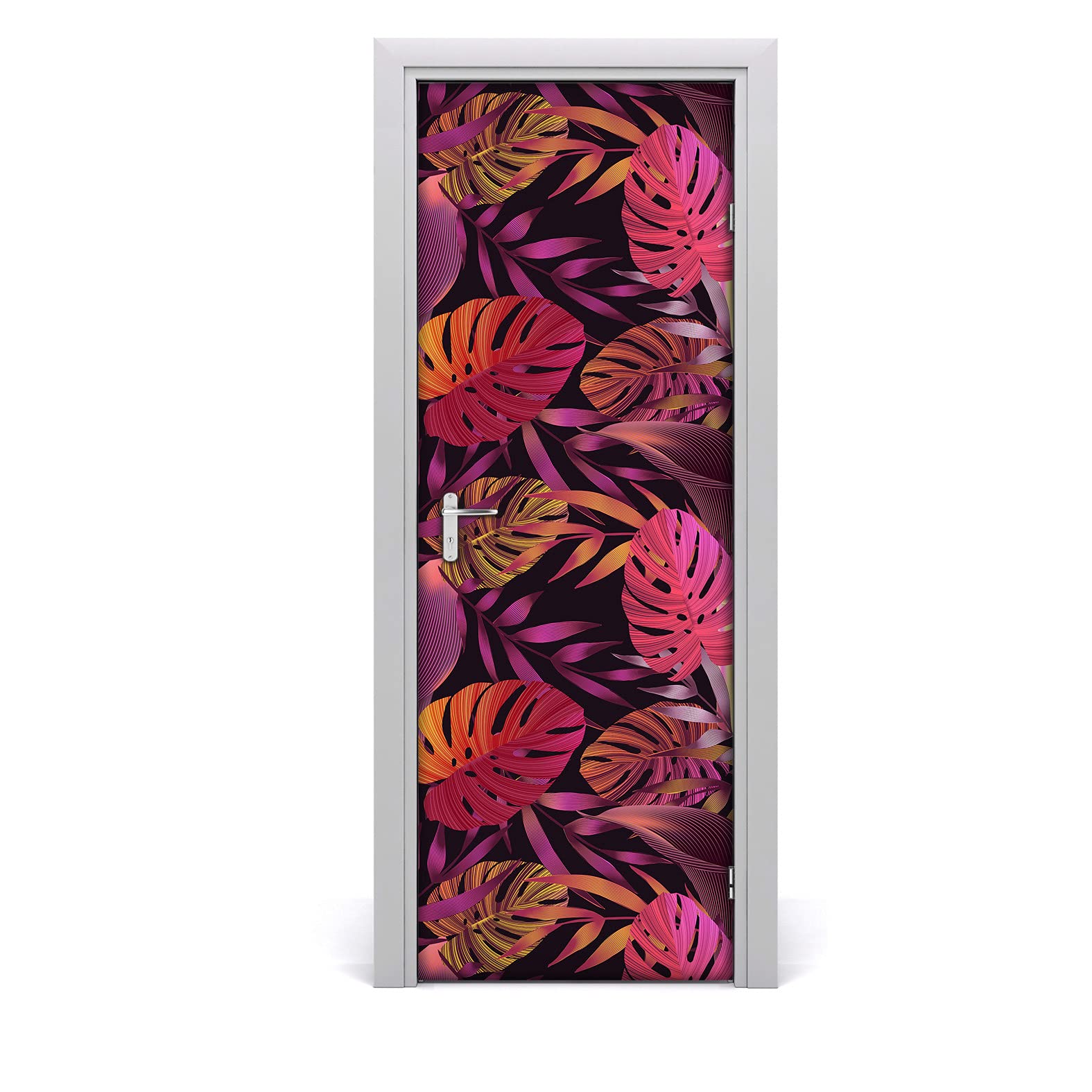 Papier peint sur la porte magique rénovation rapide sans colle 77x200