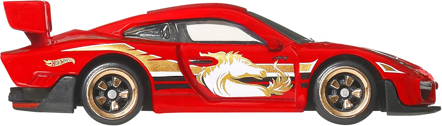 Hot Wheels JNF49 Silver Series Porsche 935 Ride On Toy Mini Car Ages 3+ Red
