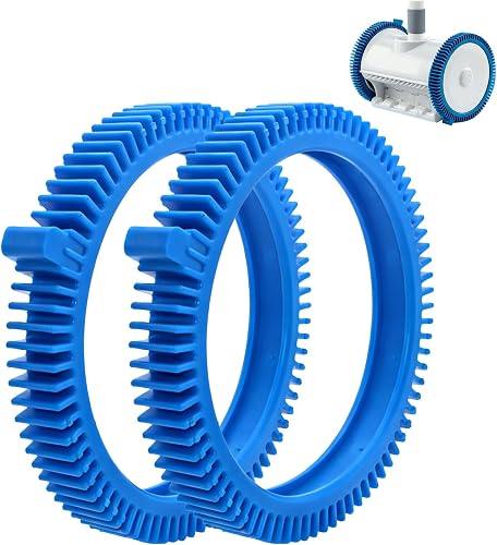 896584000-143 Blue Front Tire Kit with Super Hump Replacement for Hayward Poolvergnuegen Select Pool Cleaners, Compatible with Hayward Phoenix Pool Cleaners - 2 Pack