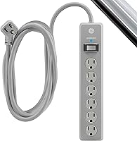 Vista 24 de GE Protector SurGE de 6 tomas, cable de extensión de 15 pies