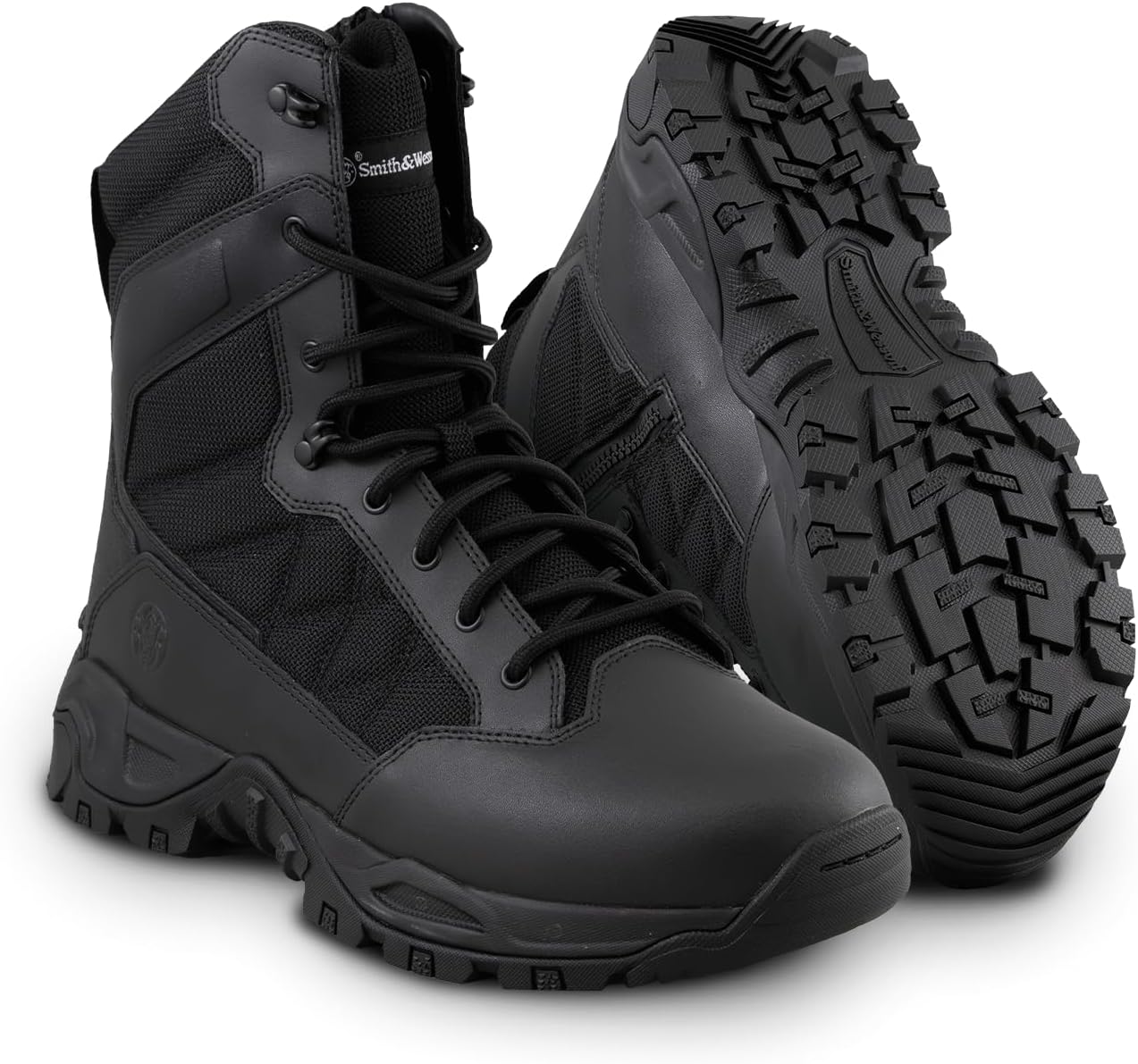 Smith & Wesson Men’s Tactical Hot Weather Combat Boots with Side Zipper Smith & Wesson Men’s Tactical Hot Weather Combat Boots with Side Zipper