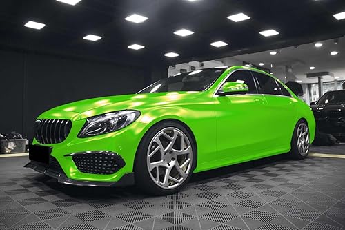 Miniatura 8 de 2 unidades de 4 x 8 pulgadas (3.9 in x 7.9 in) de muestra verde manzana mate metálico satinado perla vinilo envoltura autoadhesiva hoja película