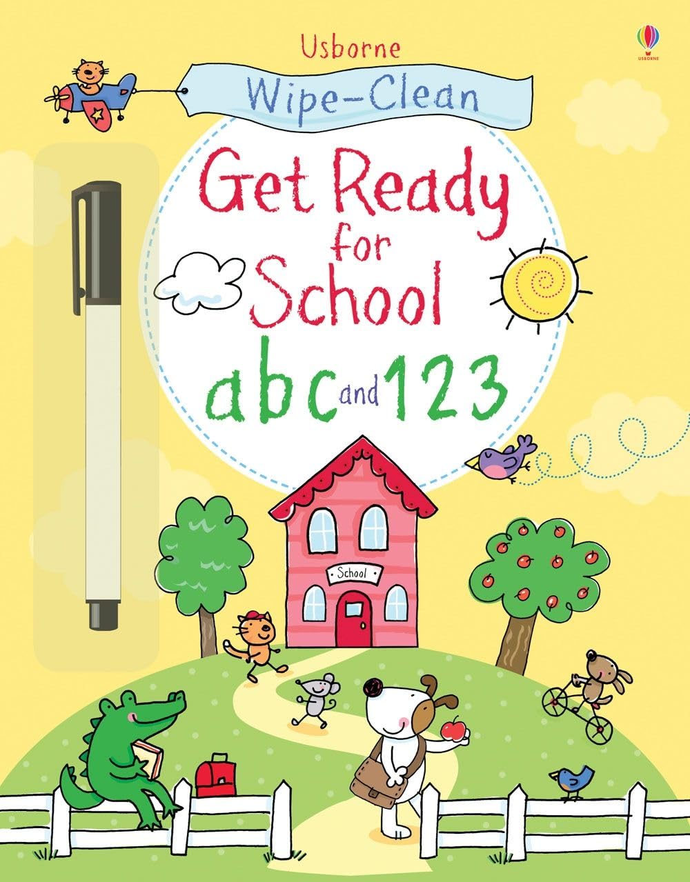 Usborne GB Wipe-clean Get Ready for School abc and 123