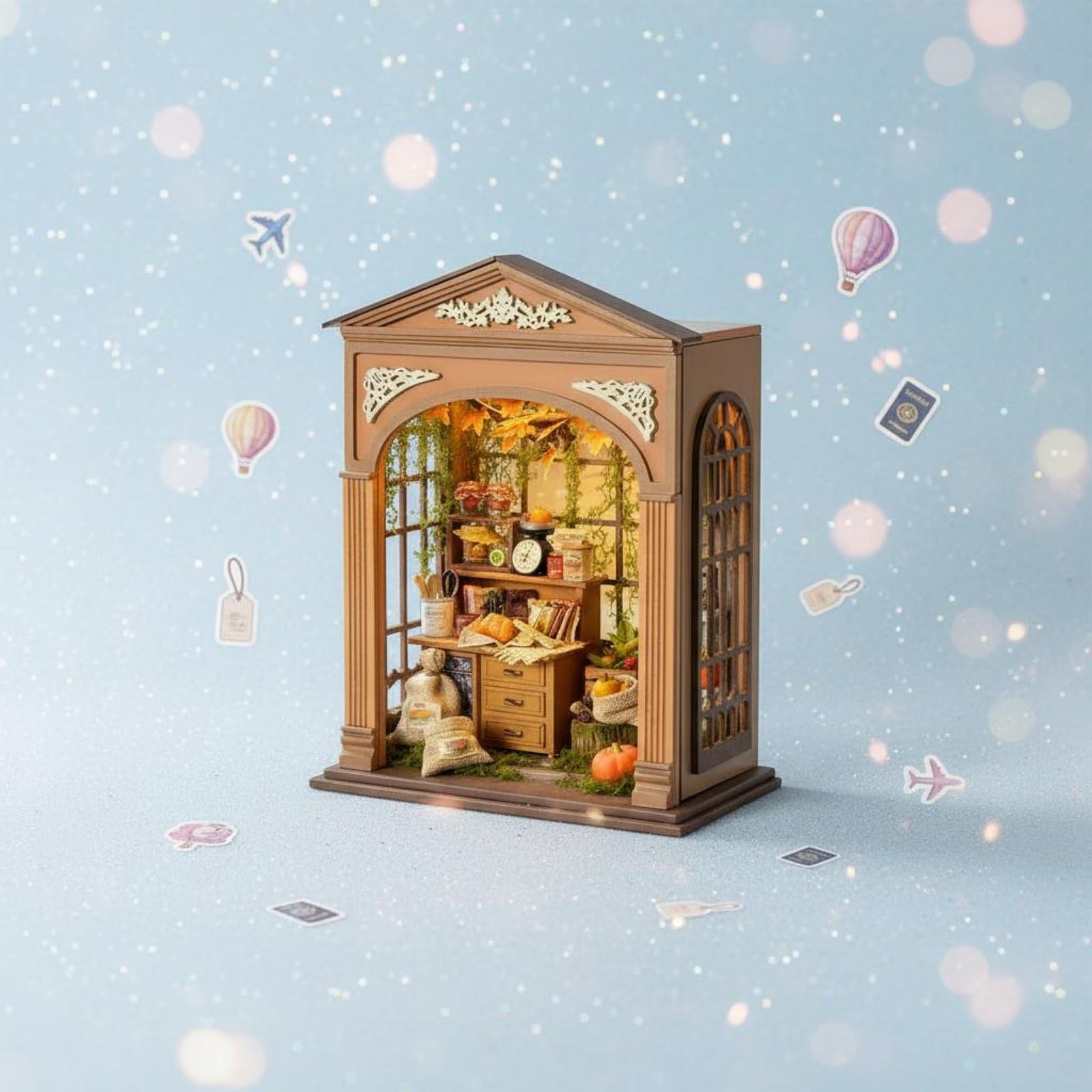 Jiuvaso Modellino Casa in Miniatura Kit Fai da Miniatura Stanza Mini Casa Artigianale Progetto Rilassante con Assemblaggio Manuale Adatto a Adulti Pazienti Hobbisti Decorazione