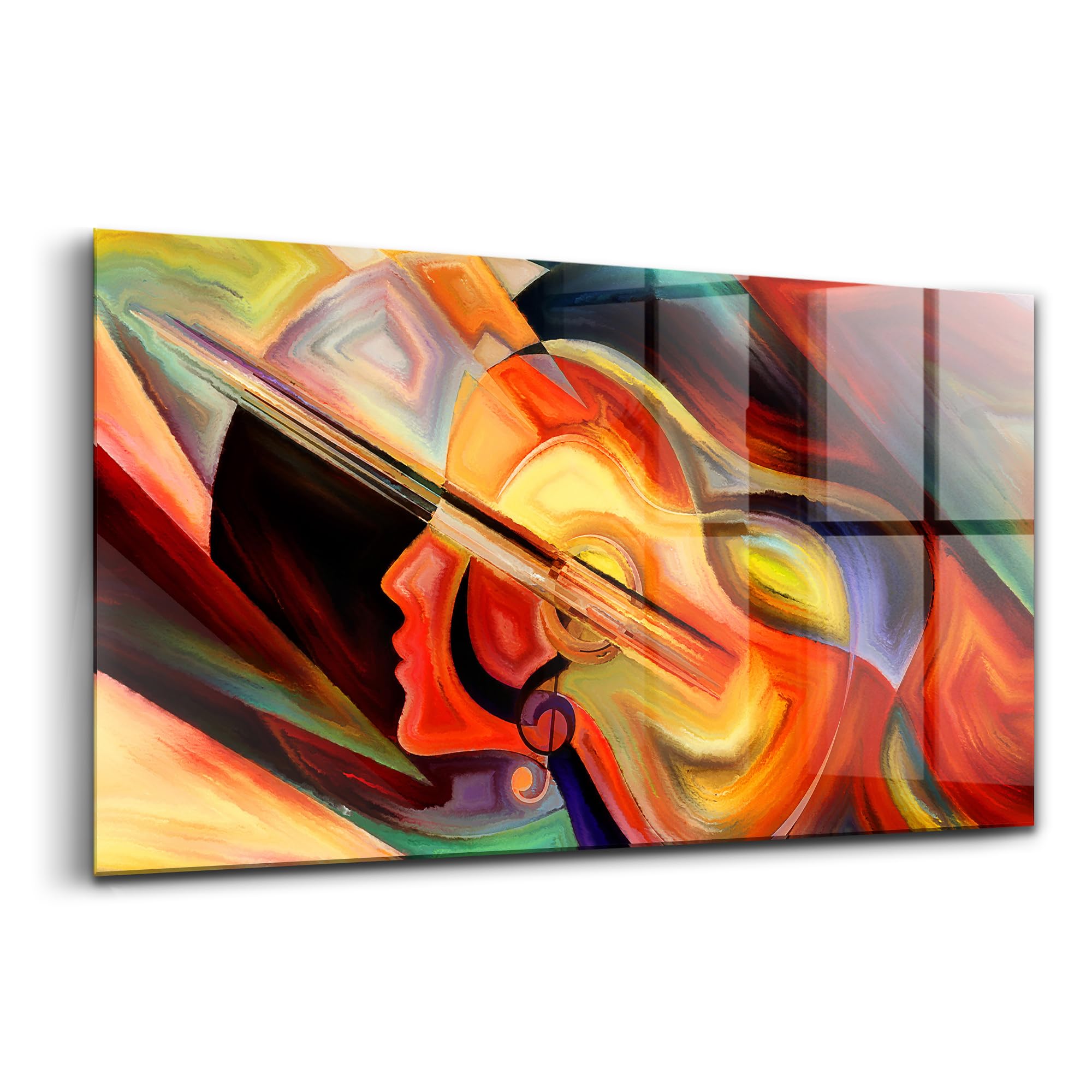 Tableau en verre coloré 120x60cm Wallfluent chef d'œuvre unique - 6