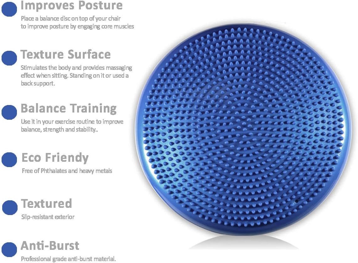 Wacces Inflatable Stability Balance Disc with Smart Pump