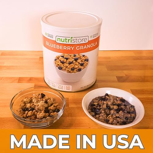 Miniatura 3 de Nutristore Granola de arándanos liofilizados  Comida de almacenamiento de alimentos a granel de supervivencia de emergencia  Perfecto para comidas